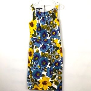 Nine West spring floral dress with pockets Sz 8